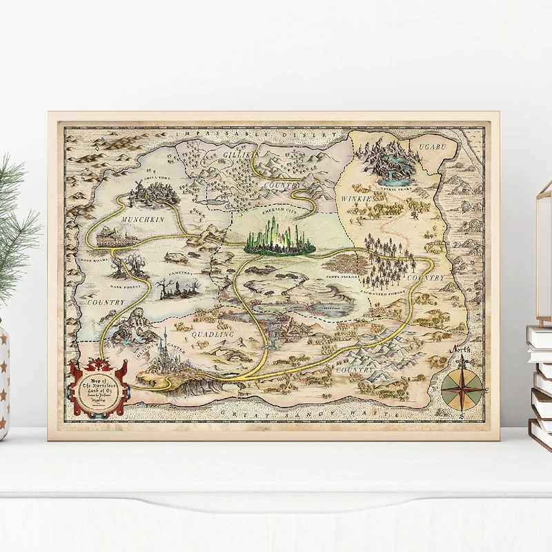 Fantasy Maps: The Ultimate Guide to Unique Wall Art for Book Lovers and Dreamers