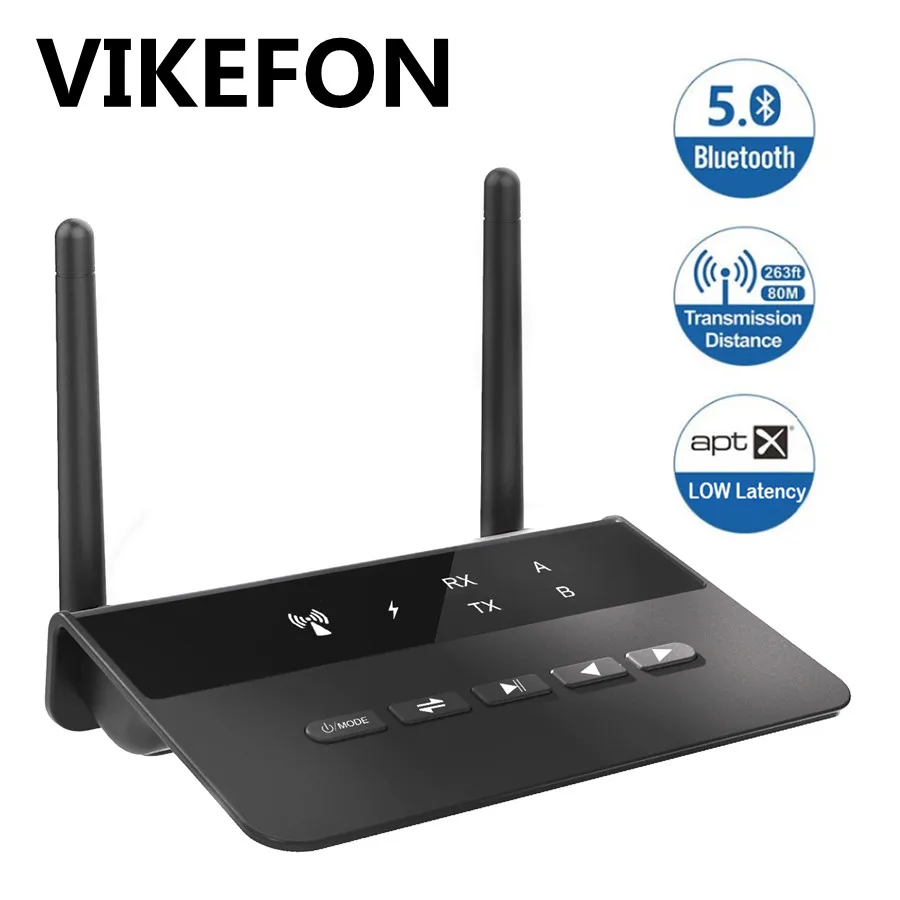 80 متر طويلة المدى بلوتوث 5.0 جهاز ريسيفر استقبال وإرسال CSR رقاقة Aptx LL AAC اللاسلكية محول الصوت دونغل ل TV PC سيارة AUX 3.5 مللي متر RCA