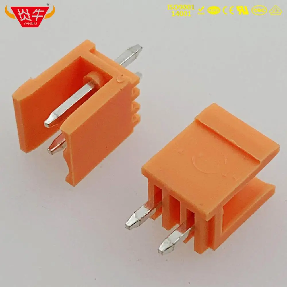 50Pcs HT396V 3.96 2P ~ 12P PCB CONNECTOR PLUG-IN TEMINAL BLOCK 15EDGVC 3.96mm 2PIN ~ 12PIN ORANGE WIRING TERMINAL PHOENIX  KEFA