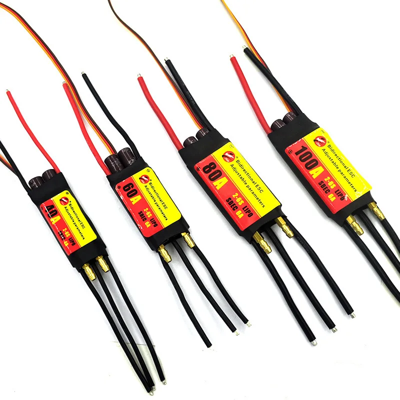 ZMR 40A 60A 80A 100A ESC regolabile bidirezionale raffreddato ad acqua per elica subacquea per nave telecomandata per auto RC