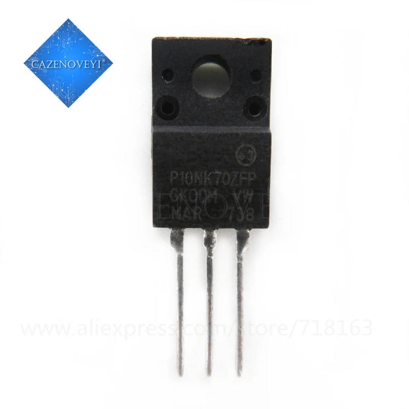 

10pcs/lot STP10NK70ZFP P10NK70ZFP P10NK70 TO-220F In Stock