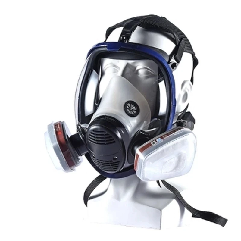 Working chemical gas mask, 6800 full face mask, respirator, full face mask with carbon filter. Industrial, spray paint