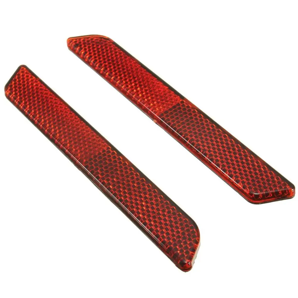 

Red White Saddlebag Guard Reflector Latch Covers for Harley Davidson 1994-2013 Touring FLT FLHT Road King Road Street Glide