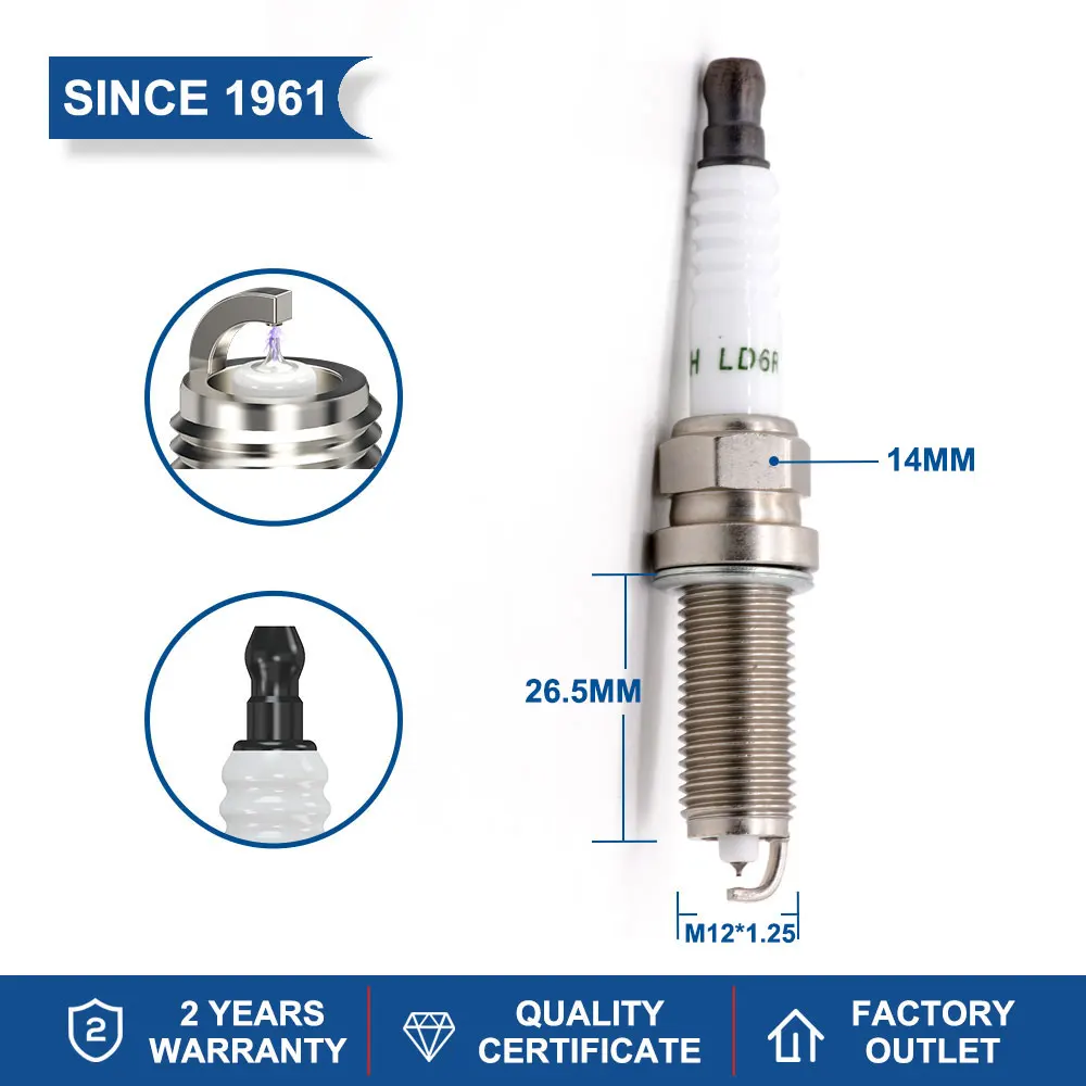 China Original Iridium Platinum LD6RTIP Spark Plugs for Toyota Corolla Prius Yaris Matrix RAV4 Nissan Sentra Frontier Mini