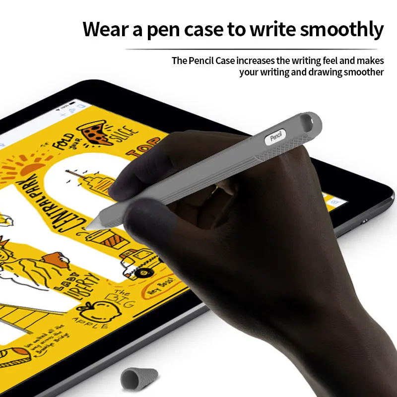 Funda de silicona suave para Apple Pencil de 2. ª generación, cubierta de lápiz para pantalla táctil, accesorios para iPad