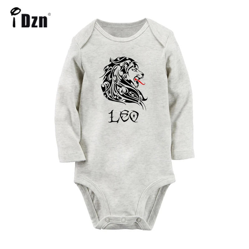 

Constellation Aries Taurus Libra Gemini Leo Scorpio Design Newborn Baby Bodysuit Toddler Onesies Long Sleeve Jumpsuit Clothes