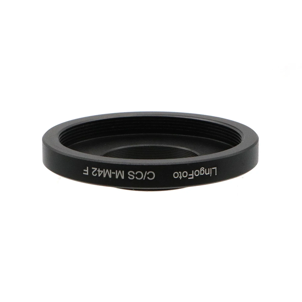 For T2 (M42 x 0.75) mount Lens to C mount / CS mount camera M42 - C / CS Lens Adapter Ring for Macro photography for Telescope