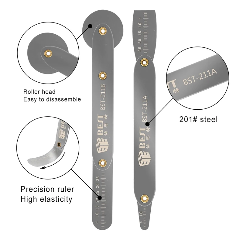 BST Universal Mobile Phone Repair Opener Tool Metal Disassemble Crowbar Metal Steel Pry for Mobile Phone Tablet Hand Tool Set