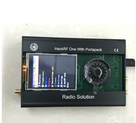 

Latest Version PORTAPACK + HACKRF ONE 1MHz to 6GHz SDR Software Defined Radio + Metal Case + 0.5ppm TXCO +Touch LCD