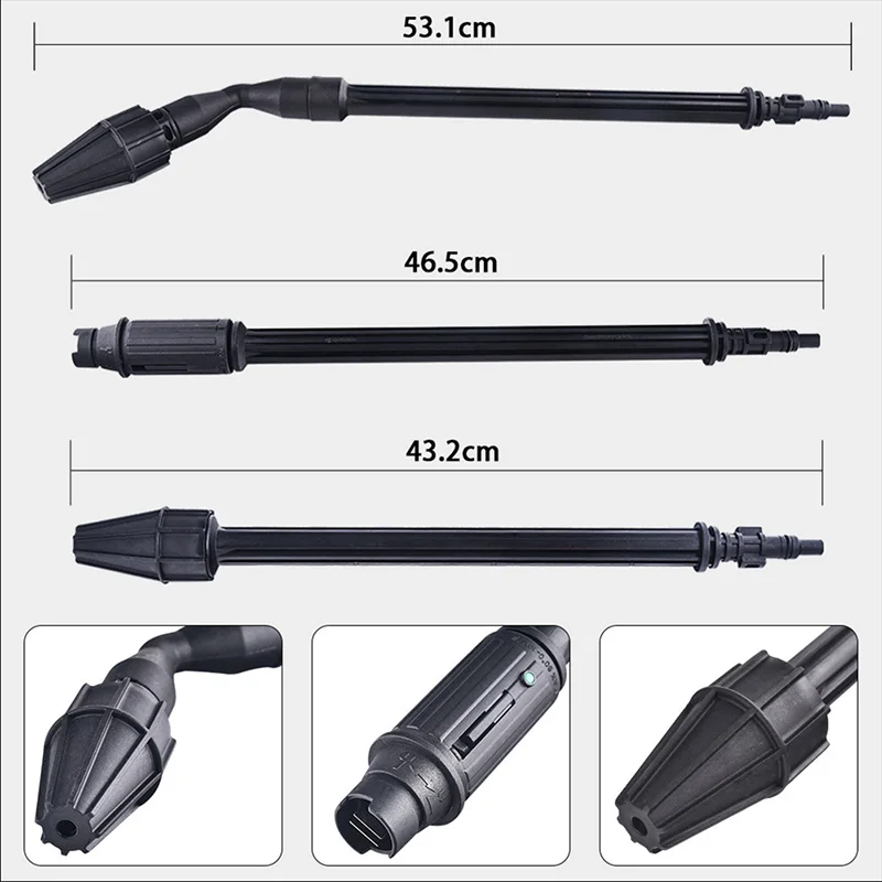 Punta de varita de lavado a presión para coche, boquilla de lanza Turbo giratoria para Parkside Lavor Karcher K2 K3 K4 K5 K6 K7, lanza de Lanza