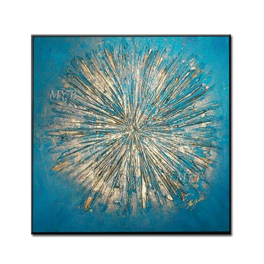 White Fireworks High Quality 100% Handpainted Paintings Wall Art Home Decor Picture Modern Oil Painting On Canvas Unframe