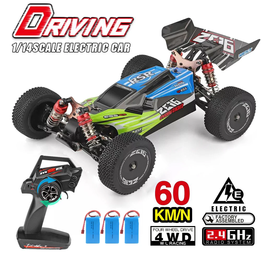 

WLtoys 144001 A959-B A959 2.4G Racing RC Car 70KM/H 4WD Electric High Speed Car Off-Road Drift Remote Control Toys for Children