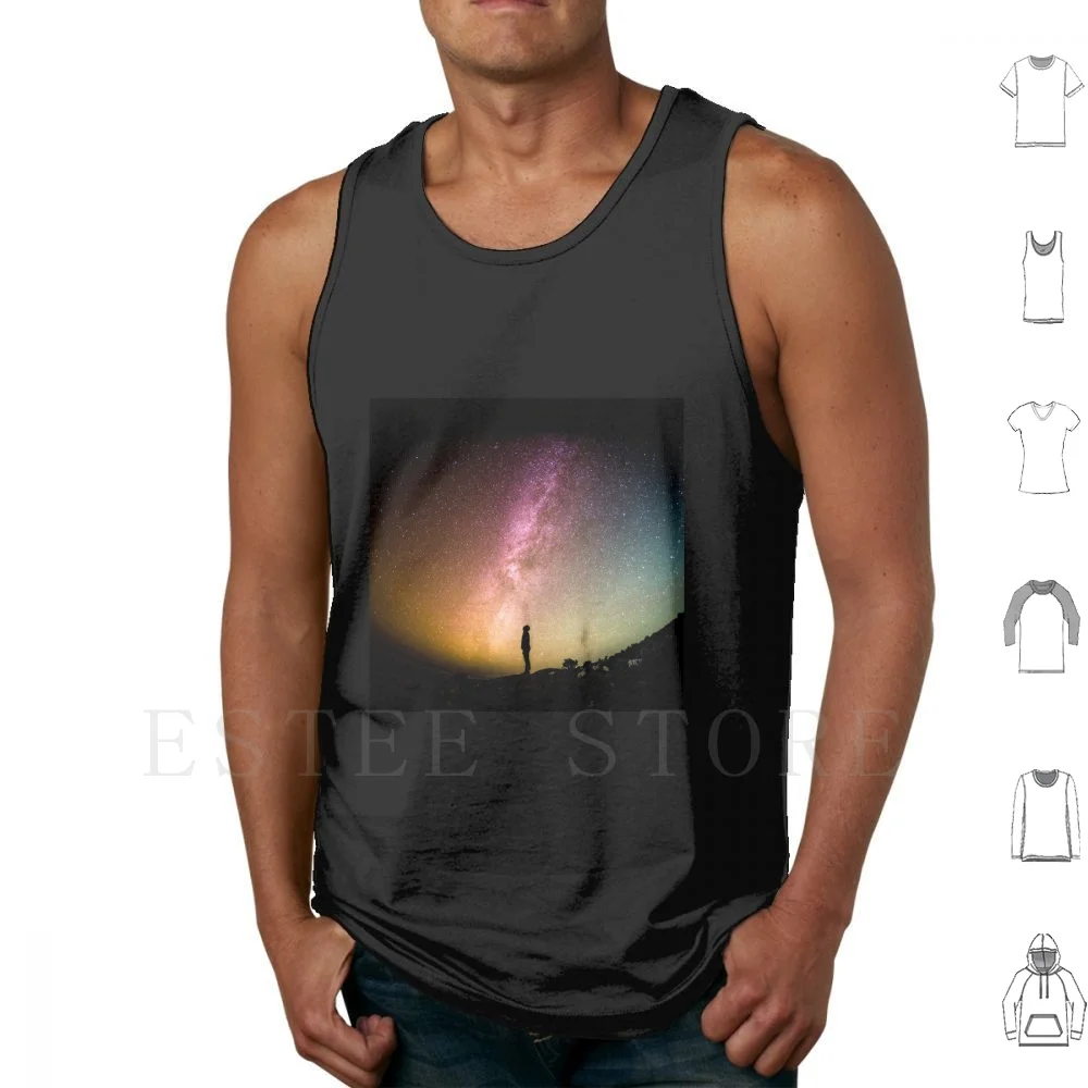 Camisetas sin mangas para observar estrellas en el cielo prisma, chaleco sin mangas, Cosmos espacial, macrocosmo, estrella, estrella binaria, grupo de estrellas