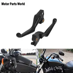 Motorcycle Brake Clutch Levers Shifter Levers Black For Harley Sportster XL883 XL1200 Forty Eight Seventy Two Custom 2004-2013