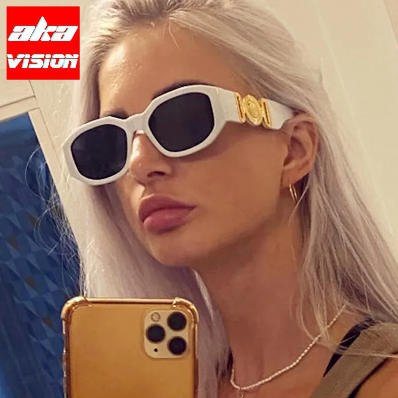 AKA VISION 2023 Cateye Sunglasses Women Brand Designer Glasses For Women/Men Retro Eyewear for Women Vintage Lentes De Sol Mujer