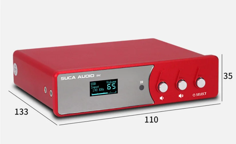 SUCA AUDIO fever DAC decoder fiber coaxial USB power amplifier pre-ES9028 hard solution DSD512 can be remotely controlled