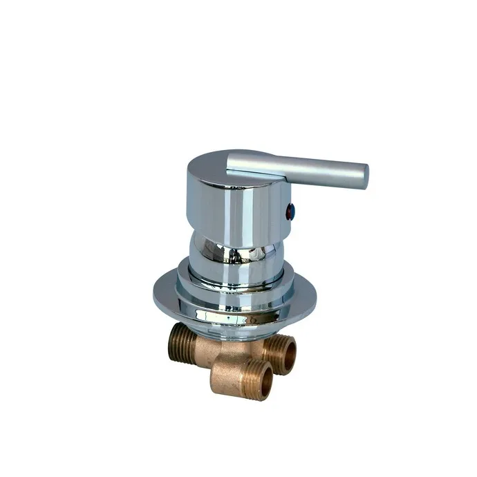 MTTUZK Wall Mounted 2 Input 1 Output Water Shower Room Mixer Faucet Separate Bathroom Shower Faucet Brass Hot &Cold Mixing Valve