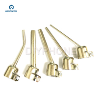 45 degree angle Extended length Heat Gun Nozzle 2/4/5/8/9mm universal replacement nozzles for 850 Series BGA Rework Station