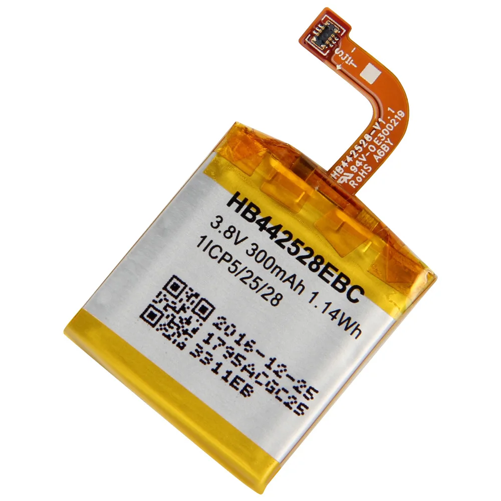 Original Replacement Battery HB442528EBC For Huawei Watch 1 Smart Watch Battery 300mAh