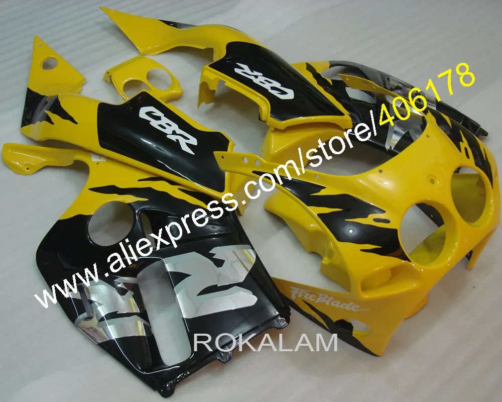 

Body Kit For Honda CBR 250 RR CBR250RR MC19 1988 1989 88 89 Yellow Black Motorcycle Fairing (Injection Molding)