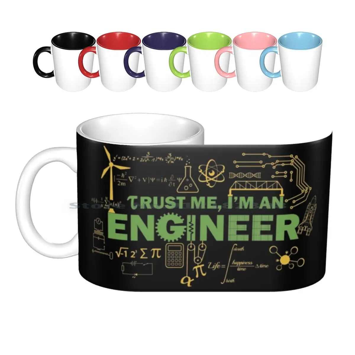 Science Engineer Humor Ceramic Mugs Coffee Cups Milk Tea Mug Electrical Mechanical Construction Agricultural Chemical Computer