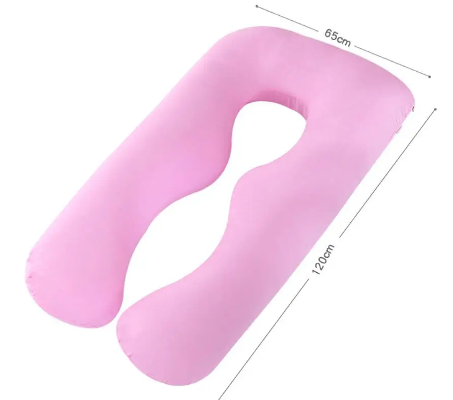 1PCSNew sleep support pillow for pregnant women body pillowcase cotton U shape maternity pillows pregnancy side sleepers bedding