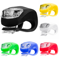 LED Bicycle Front Light Head Front Rear Wheel Bike Light Waterproof Silicone MTB Cycling Headlight Tail Warning Lights Bike Lamp