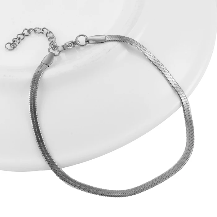 Edelstahl-Schlangenkettenarmband Hochwertiger Schmuck Bestseller Klassiker für Männer und Frauen – Detail 1