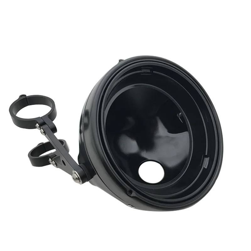 Universal Motorcycle7 Inch Headlight Housing Both Sides Bracket 7 Inch Headlight Mounting Bracket Adjustable.