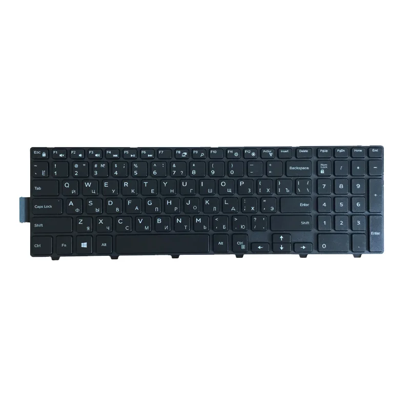 New Russian Keyboard For Dell Inspiron 15 3000 5000 3541 3542 3543 5542 3550 5545 5547 15-5547 15-5000 15-5545 17-5000 RU Black