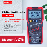 UNI-T  UT89XD Professional Digital Multimeter True RMS NCV 20A Current AC DC Voltmeter Capacitance Resistance Tester