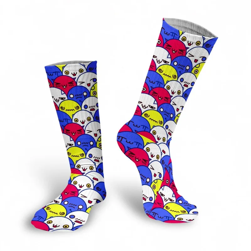 Cute Anime Cartoon Adventure Socks Yellow Street Role Playing Comics Female Men Socks Party Novelty Interesting Socks