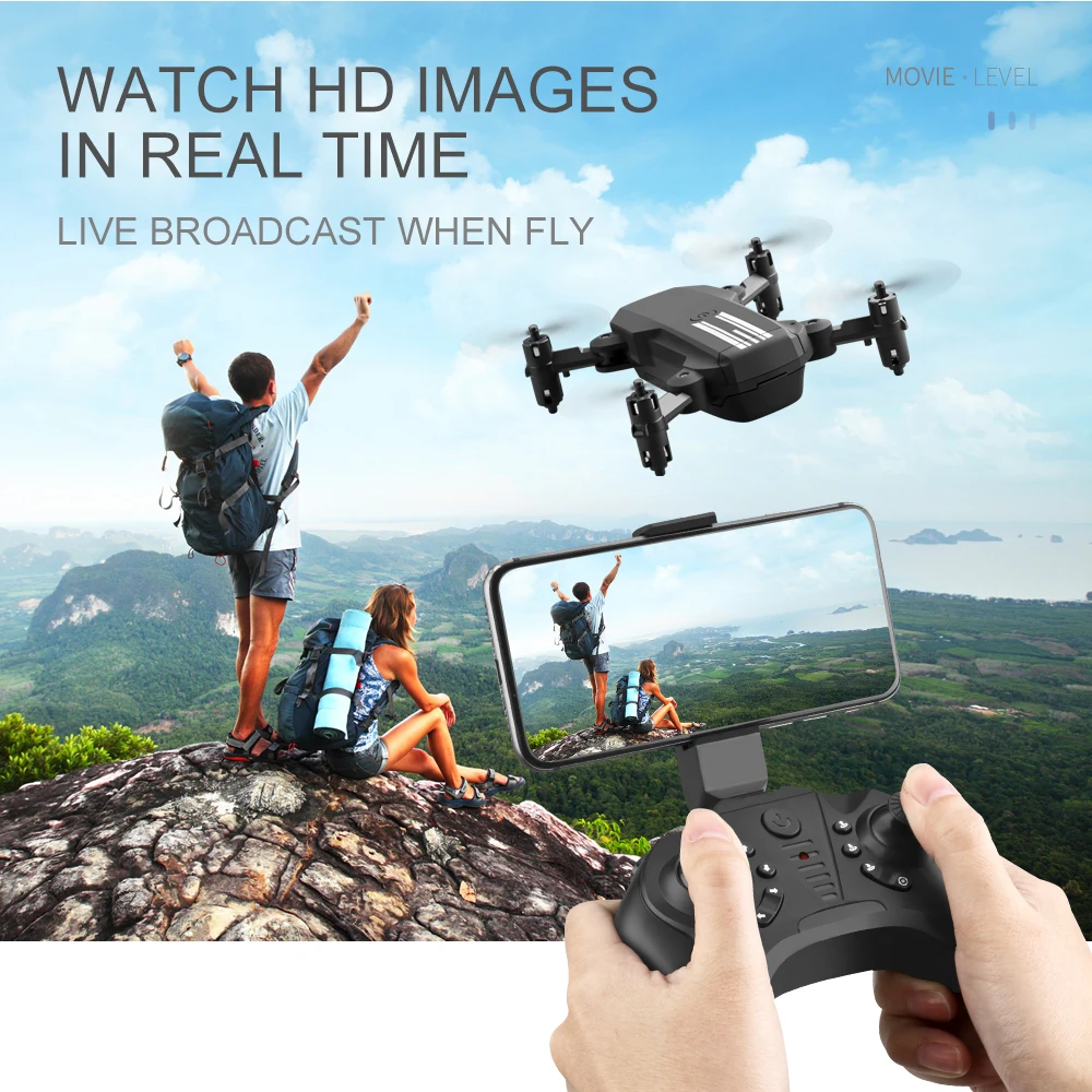 MIN Easy Fly RC hélicoptères jouet cadeau Mini FPV VR Drone 4k 1080P HD photographie aérienne pliable quadrirotor avec caméra retour gratuit