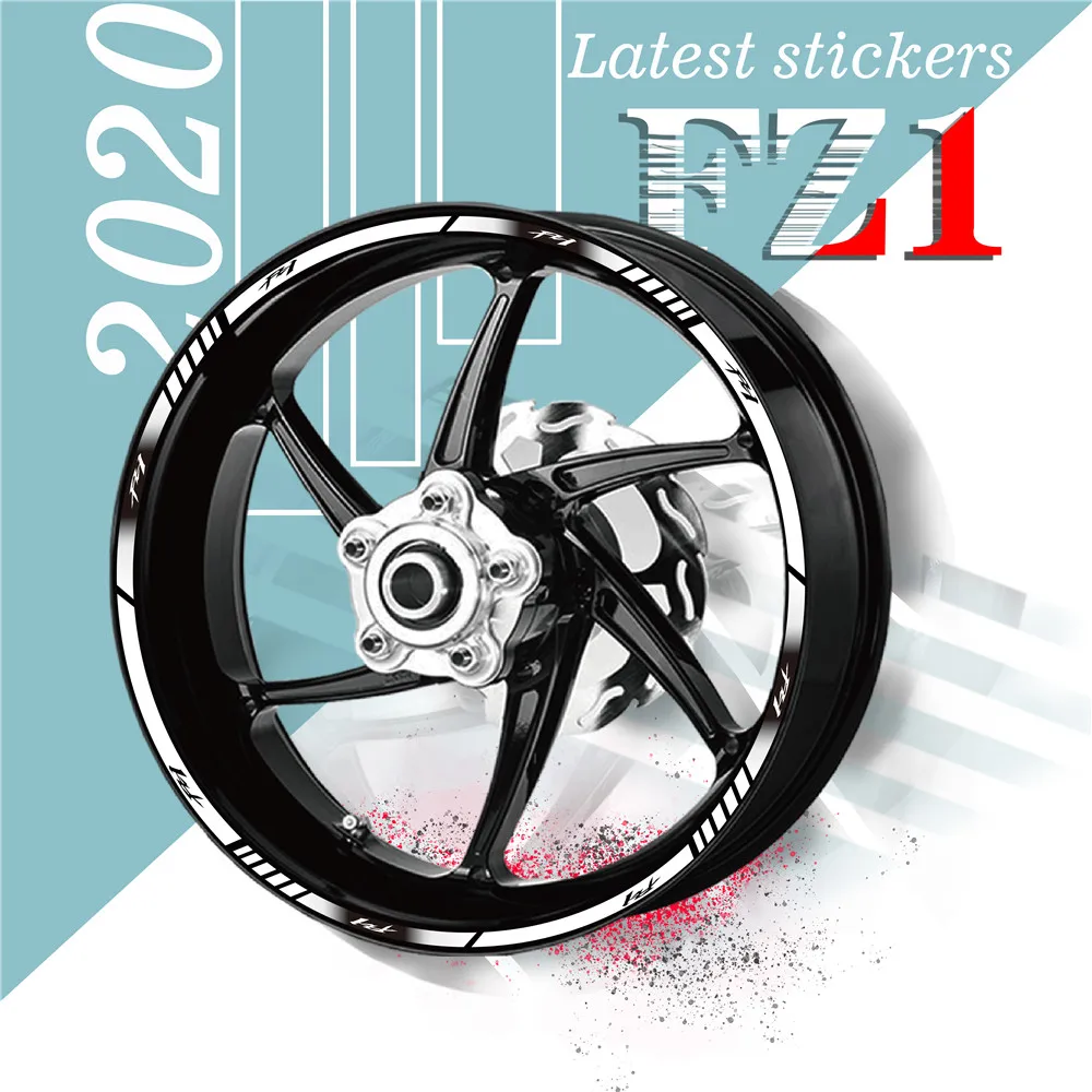 

20 Pcs Motorcycle Wheel Sticker Waterproof reflectives Rim Tire Sticker protection decals For YAMAHA FZ1 fz1 fz 1