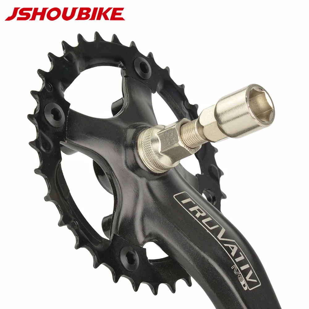 JSHOU BIKE Crank Wheel Extractor Bottom Bracket Axis Cycling Crankset Pedal Remover Repair Bicycle Puller Bolts Tool