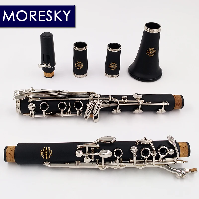 Boehm system clarinet  G Tune  clarinet nickel plated keys MORESKY E901