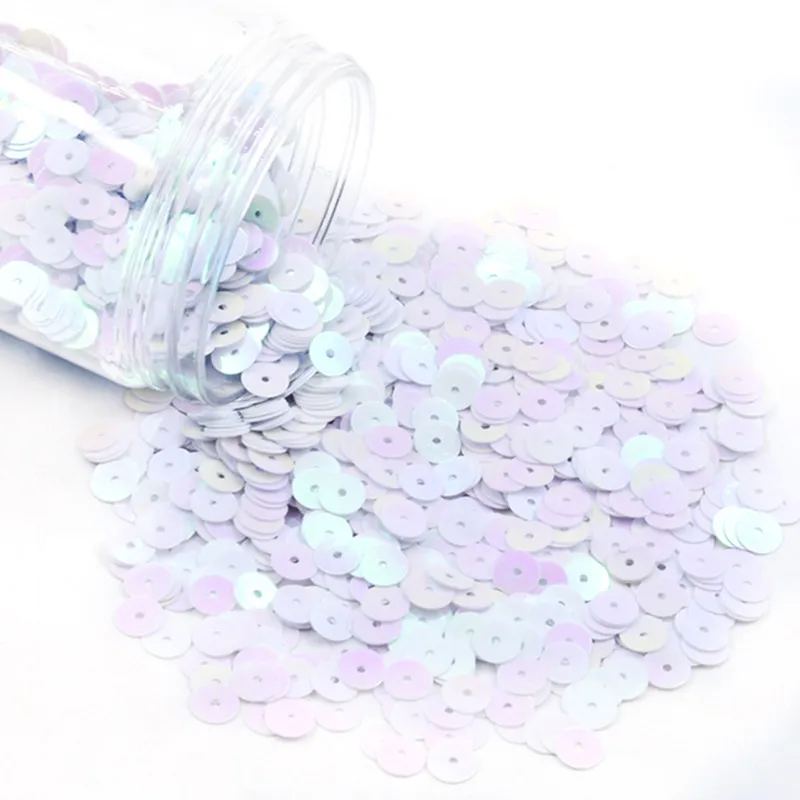 10G/bag 2mm 3mm 4mm 5mm 6mm Colorful Flat Round Bulk Sequins PVC Craft Matte Sequins Wedding Dress Sewing Accessories