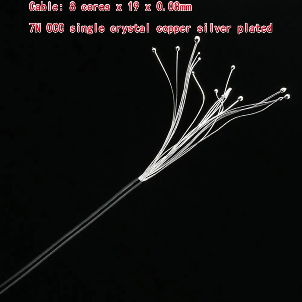 Cavo di aggiornamento di ricambio per cuffie in cristallo nero 8x19x0.08mm top-hifi nero per cuffie HD700 HD 700 M1060 M1060c