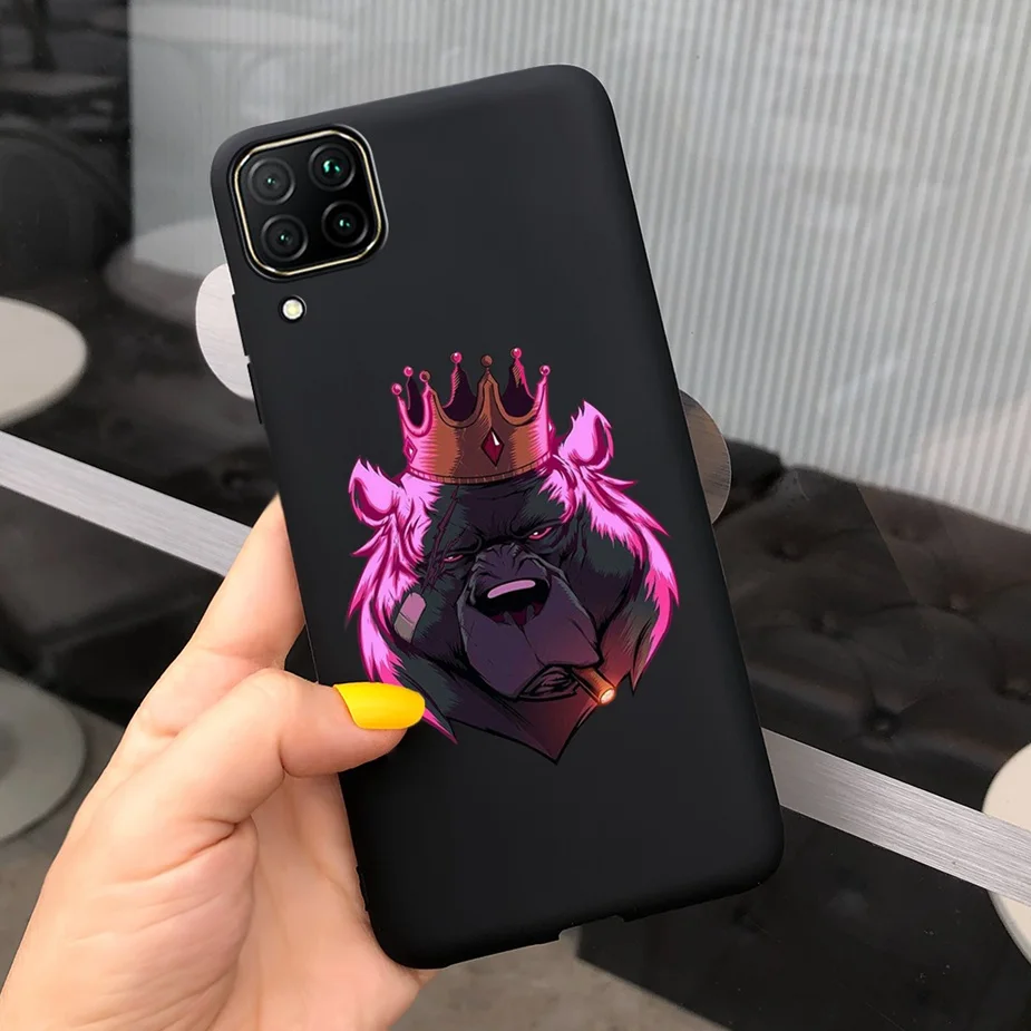 For Huawei P40 Lite Case Nova 7i Cool Dragon Lion Patterned Back Cover For Huawei Nova 7i Phone Cases P40Lite Nova7i Full Bumper