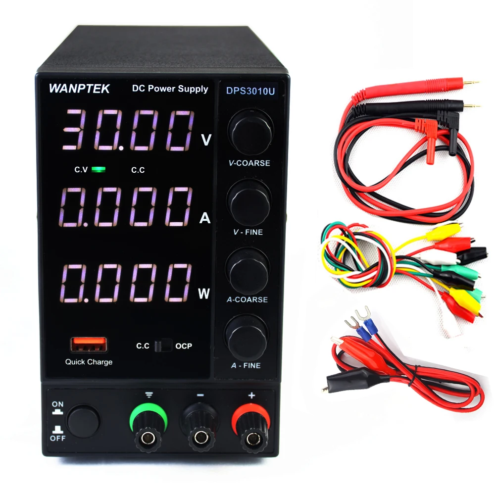 DPS3010U 30V 10A/DPS305U 30v 5A/DPS605U 60V 5A/300W Switching DC Power Supply 4 Digits Adjustable Mini Power Supply AC 110V/220V