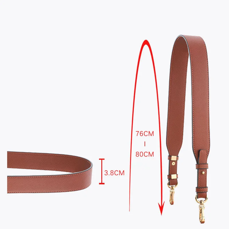 Zency Soft Genuine Leather Shoulder Strap Part Accessories Female Messenger Bag Strap Replacetment Handle Crossbody Bags strap