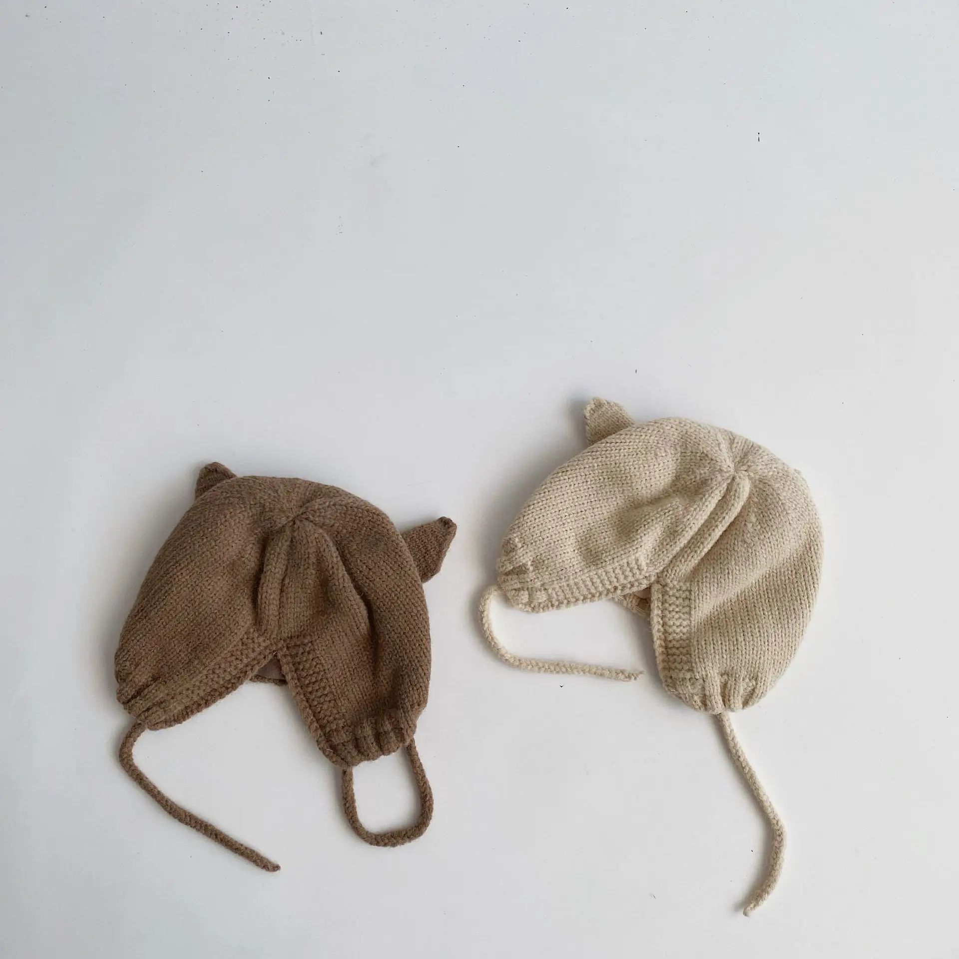 Cute Deer Elk Antlers Baby Hat Winter Warm Plush Knitted Ear Warmer Children Hat Bonnet Boys Girls Cap Beanie Christmas Hats