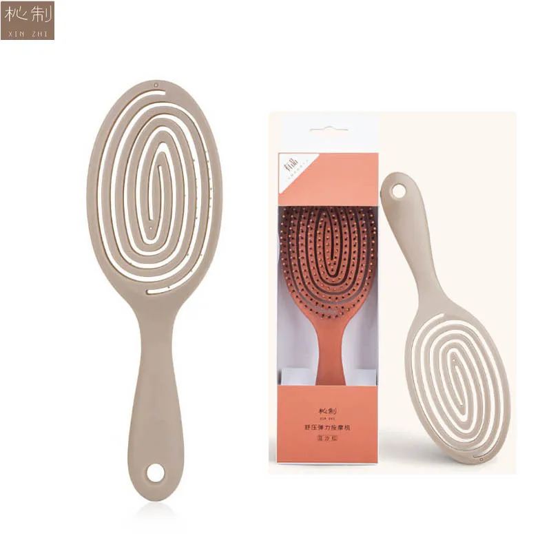 Xinzhi Relaxing Elastic Massage Comb Portable Hair Brush Massage Brush Magic Brushes Head Combs