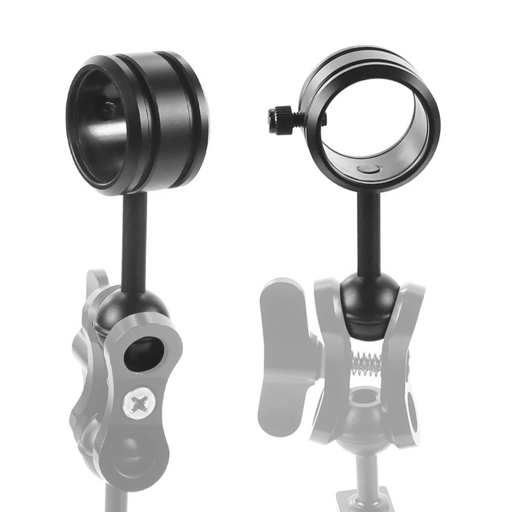

1 Inch Ball Head Mount Adapter To Diving Light Fixed Clip For Underwater Diving Strobe Housing Light