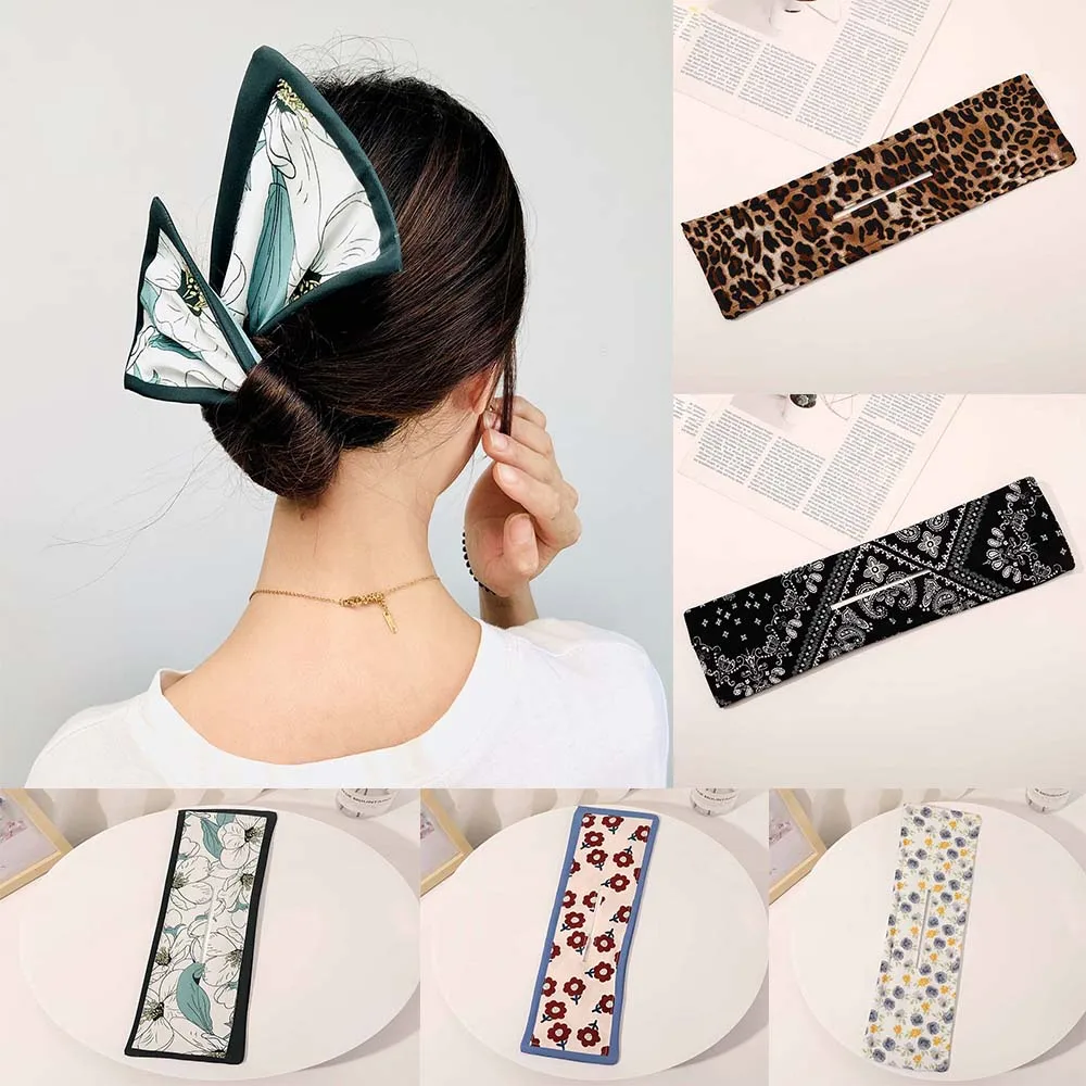 1PC Deft Bun Women Hair Styling Headband Hair Twist French Stylish Hair Bun Vintage Party Hair Styling Buns For Women