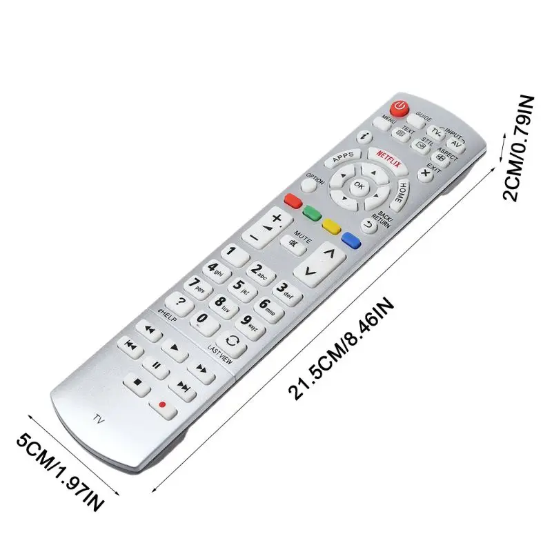 Remote Remote Control Television All Functions Replacement for Panasonic N2QAYB001010 N2QAYB000842 N2QAYB000840 N2QAYB001011 3D