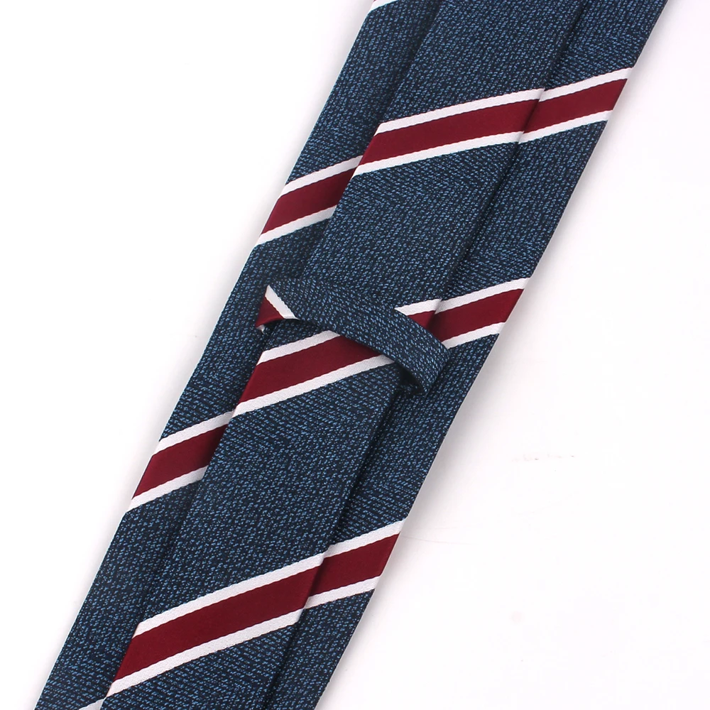 Nieuwe Gestreepte Stropdassen Voor Mannen Vrouwen Jacquard Stropdas Voor Wedding Suits Skinny Tie Casual Slanke Mannelijke Stropdas Blauw Rood gravatas