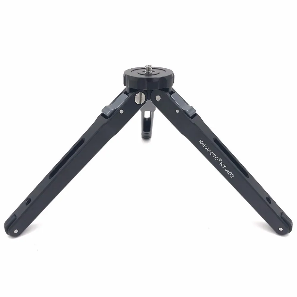 Fittest-高さ調節可能なアルミニウム三脚、テーブルデスクトップ、ミニ、折りたたみ式、ポータブル、コンパクト、旅行、キヤノン、ニコンヘッド用三脚、KT-A02