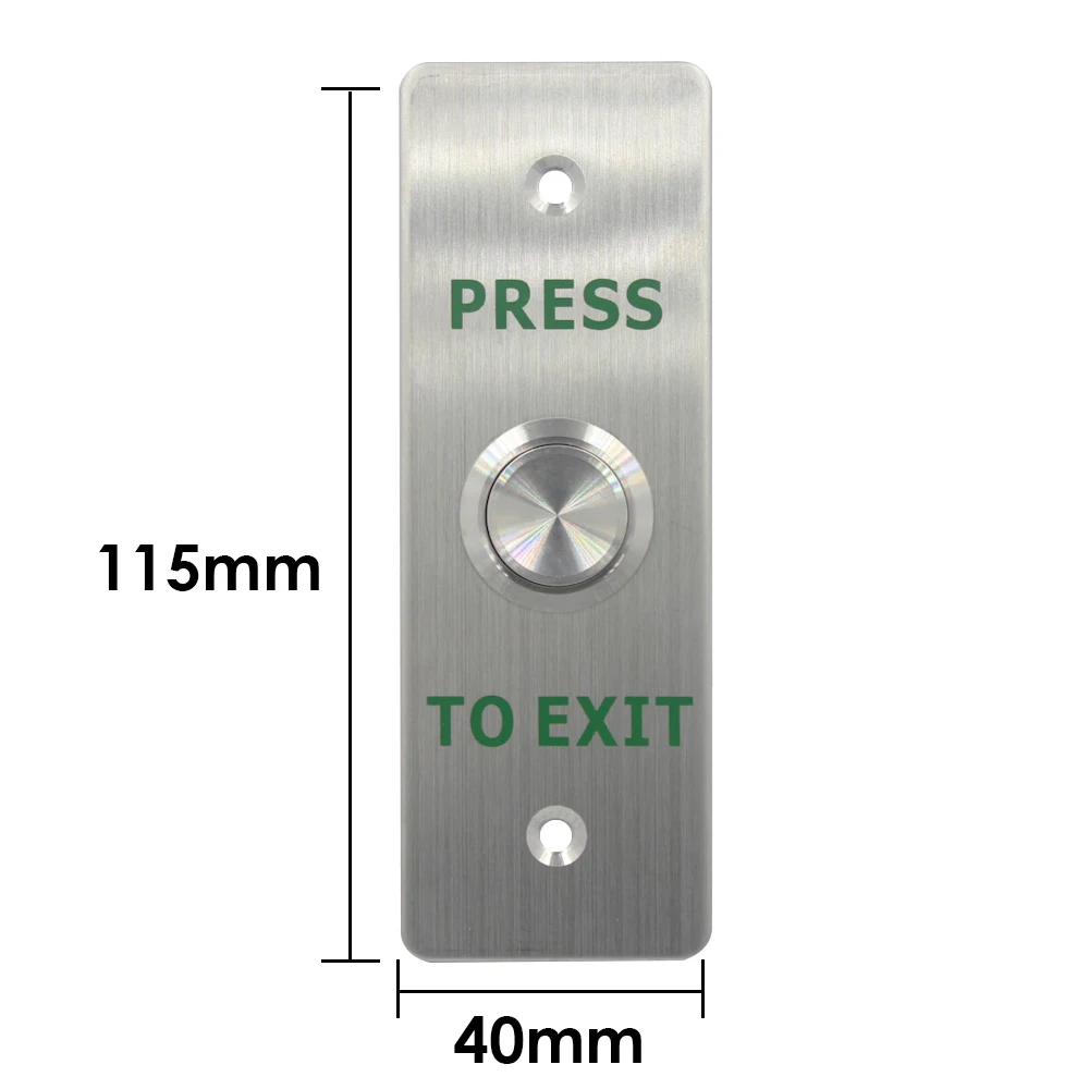 86*86mm IP65 Waterproof switch Door Exit Button Release Push Switch Stainless Steel  Alloy exit button