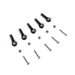 5PCS DIY Model Parts Plastic M2 M3 Pushrod End Ball Head Holder Tie Rod Ends Ball Joints Linkage Connector with Screw Washers